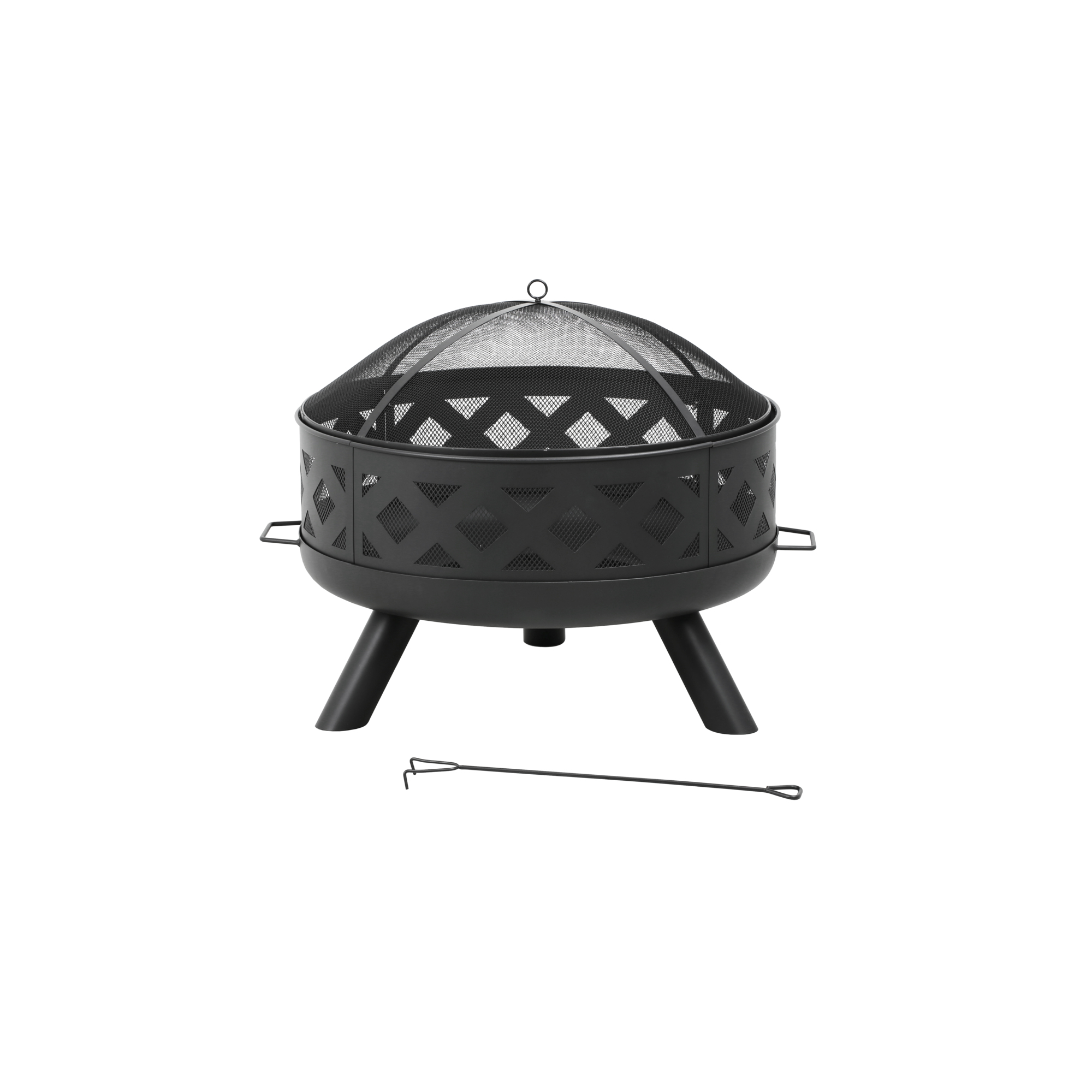 Heatmaxx Outdoor Wood Burning Fire Pit - 31.5in. Diameter, 3-in-1 Design, Low-Smoke, Model# SRFP12402